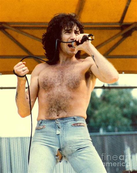Bon Scott Of Ac Dc At Day On The Green July 1979 Poster By Daniel Larsen