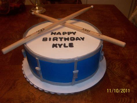 Snare Drum Cake Buttercream With Gumpaste Accentssticks Are Real