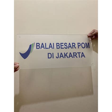 Jual Signage Acrylic Papan Nama Instansi Papan Akrilik Indonesia