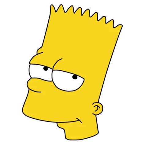 Bart Simpson Smiling Sticker Sticker Mania