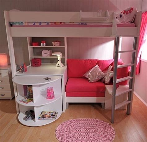 Marvelous bunk bed with desk jysk to. White Loft Beds With Desk - Foter