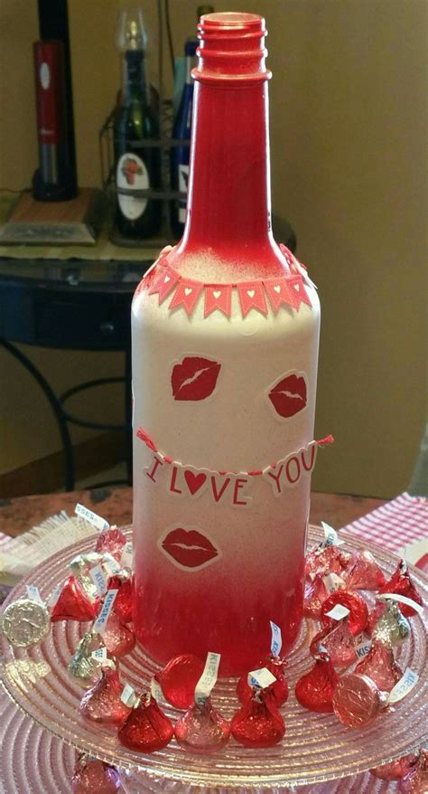 Valentine S Wine Bottle Valentines Wine Bottles Valentines Wine Bottle Crafts