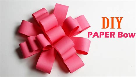 How To Make Easy Paper Bow Step By Step Diy Paper Crafts