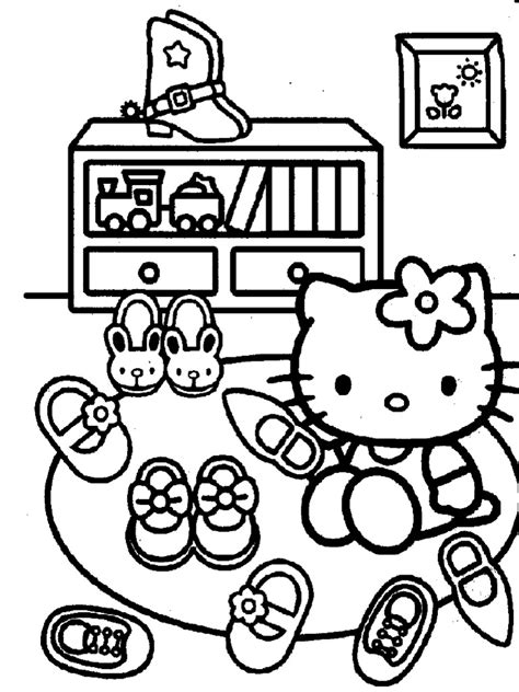 Terbaru 28+ Gambar Kartun Hello Kitty Untuk Mewarnai