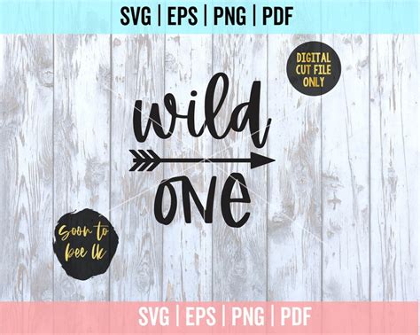 Wild One Svg File Wild One Svg Cutting File For Cricut Wild Etsy