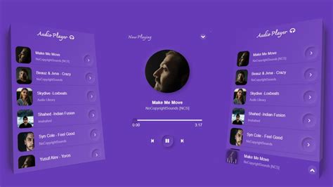 Create Music Player With Playlist Using Html Css And Javascript