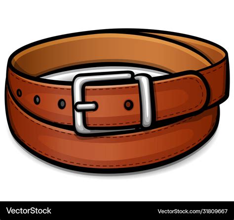 Belt Isolated Drawing Design Royalty Free Vector Image