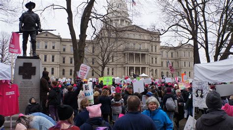 second annual women s march in lansing focused on getting women elected wdet