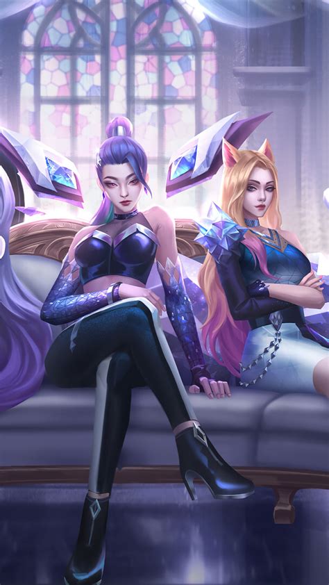 Kda All Out Makeup Ahri Seraphine Akali Kaisa Evelynn Lol League Of Legends Video Game