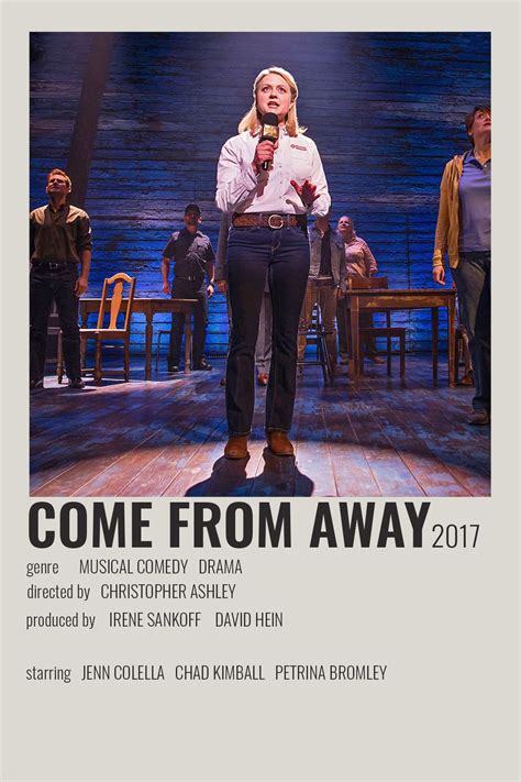 Come From Away By Cari Musical Theatre Posters Come From Away