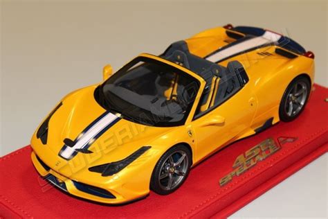 Shop with afterpay on eligible items. BBR Models 2014 Ferrari Ferrari 458 Speciale A - GIALLO TRISTRATTO - Yellow Tristrato