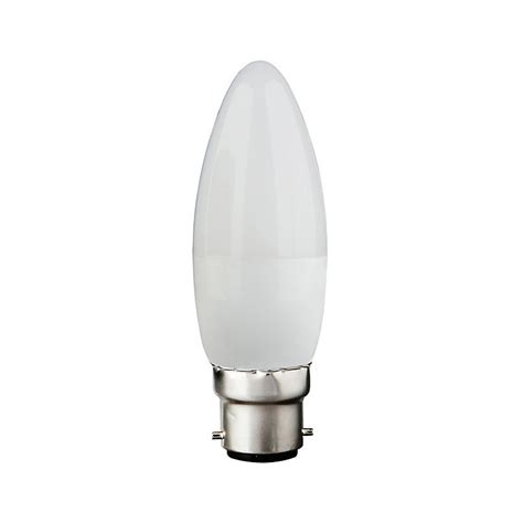 Diall B22 42w 470lm Candle Neutral White Led Light Bulb Diy At Bandq