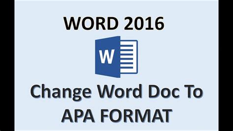 Word 2016 Apa Format How To Set Up Formatting Style In Microsoft Ms
