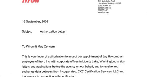 Letter Of Authorization To Use Utility Bill Choose From 10 Free