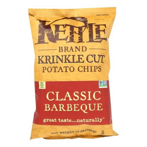 Kettle Brand Gluten Free Krinkle Cut Classic Barbecue Potato Chips 13
