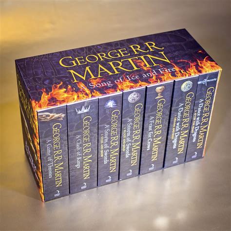 A Game Of Thrones The Complete Box Set Of All 7 Books With Map And