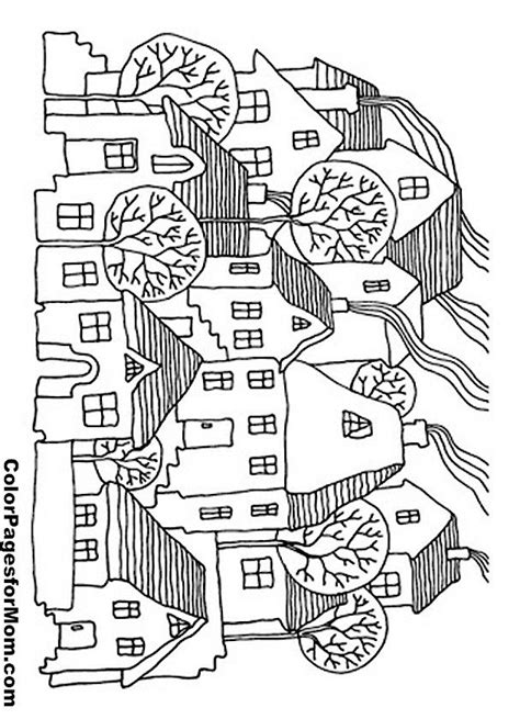 Pin By Deanna Lea On Color Architecture Pages Coloring Pages House