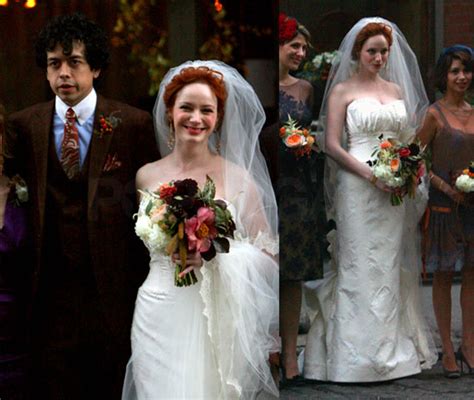 Photos Of Christina Hendricks And Geoffrey Arends Celebrity Wedding In Nyc Popsugar Celebrity