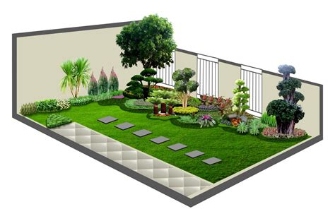 halaman rumah kecil cantik ide berkebun desain lanskap kebun kecil