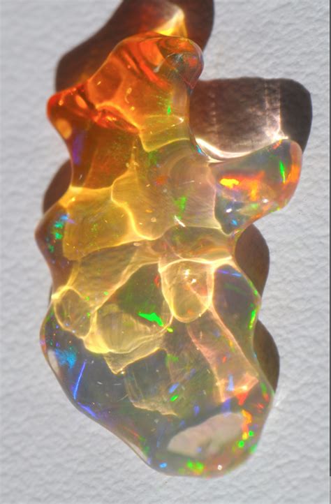 387ct Mexican Fire Opal Extremely Bright Carved Stones And Crystals