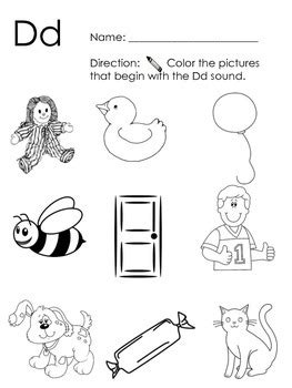 Beginning Sound A-Z Worksheets by Laura's Learning Corner | TpT