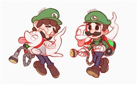 Luigi And Polterpup Super Mario Brothers Super Mario Bros Super Smash Bros Game Super Mario