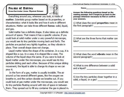 Free Printable Comprehension Passages For Grade 5 Morris Phillips