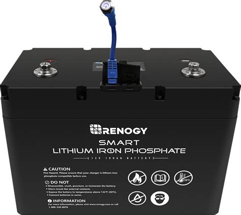 Renogy 12v 100ah Smart Lithium Iron Phosphate Battery Price And Features