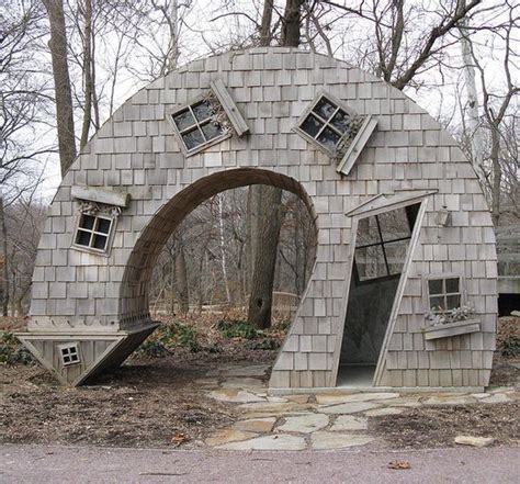 Twisted House Is A Public Artwork By American Artist John Mcnaughton