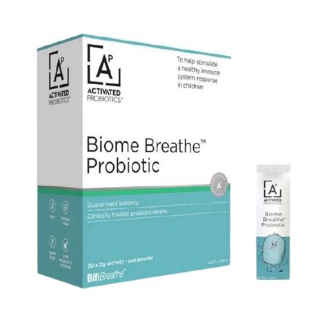 Activated Probiotics Biome Breathe Probiotic 30 Sachets Probiotics