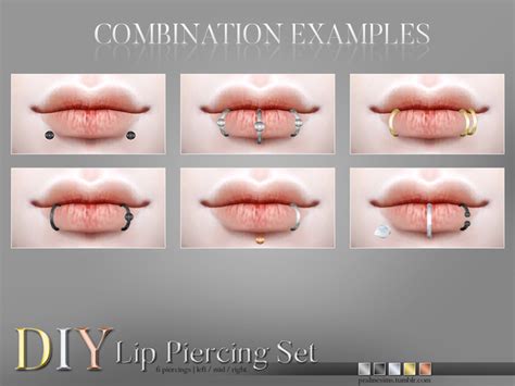 Diy Lip Piercing Set By Pralinesims At Tsr Sims 4 Updates