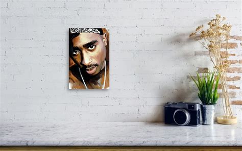 Tupac Shakur Canvas Print Canvas Art By Sheraz A