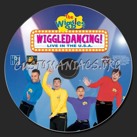 The Wiggles Wiggledancing Live In The Usa Dvd Label Dvd Covers