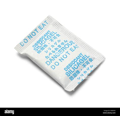 Moisture Absorbant Packet Isolated On White Background Stock Photo Alamy