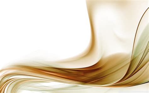 Abstract Gold Lines Bright Digital Art White