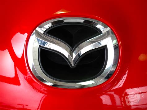 Free Mazda Logo Red Mazda Brand Famous Car Identity Royalty Free