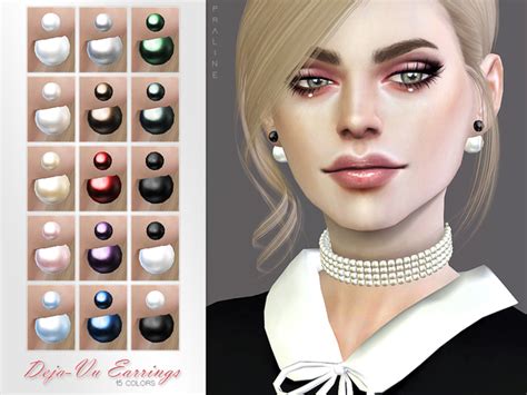 Pralinesims Deja Vu Earrings In 2020 With Images Sims 4