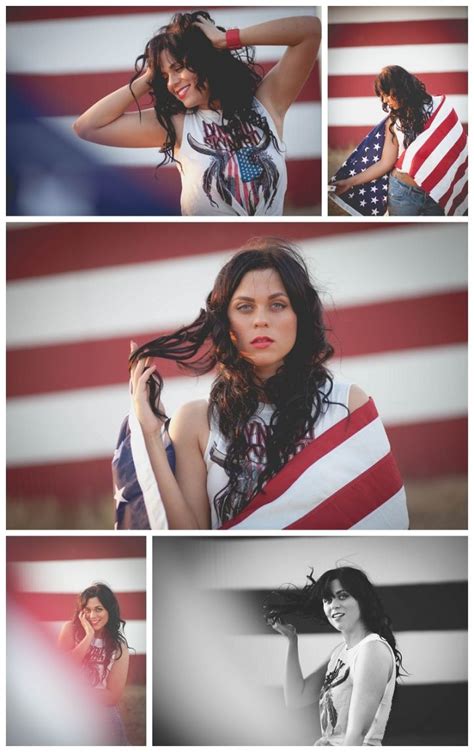 Erica Houck Photography Flag Patriotic American Girl Senior Creative