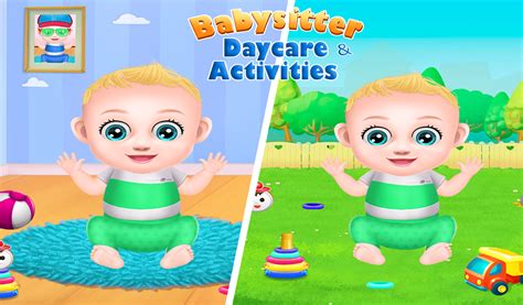 Babysitter Daycare And Activities Newborn Baby Care Kids Game