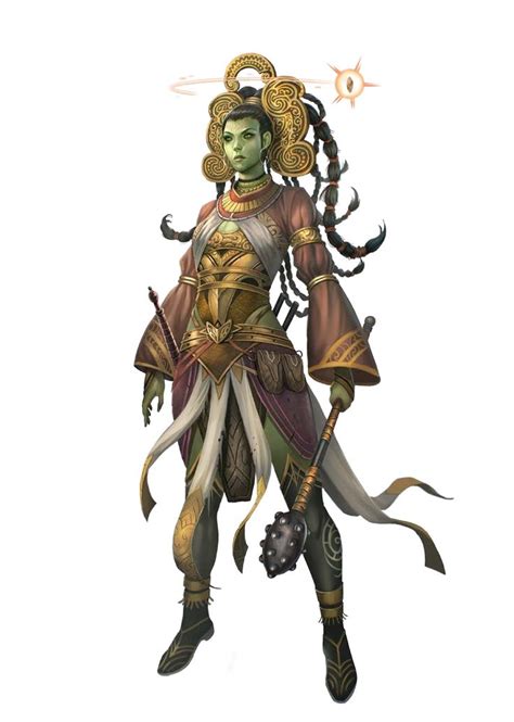 Pin By Tore Nielsen On Fantasy People Female Half Orc Half Orc