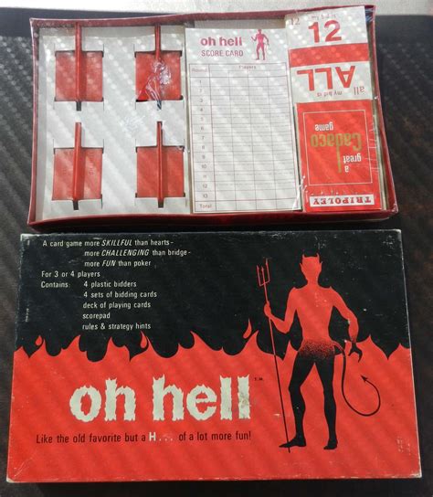 Vintage Card Game Oh Hell By Atticsnoops On Etsy