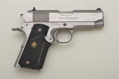 Colt Mk Iv Series 80 Semi Auto Officers Pistol 45 Cal 3 34