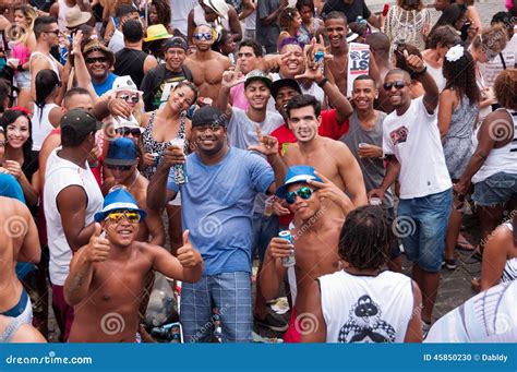 People In The Streets Of Rio De Janeiro During Carnival Editorial Image