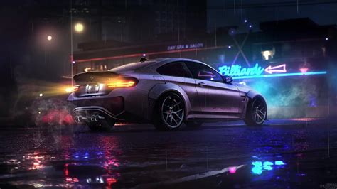 Neef For Speed Heat Game Night City And Rain Live Wallpaper 1920x1080