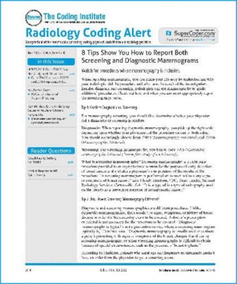 Radiology Coding Alert Newsletter Subscription Magsstore