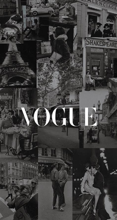 French Vogue Vogue Wallpaper Iconic Wallpaper Black Aesthetic