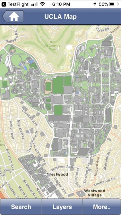 Ucla Campus Map By University Of California Los Angeles