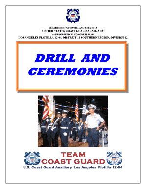 Fillable Online Uscgamdr CG Aux Drill And Ceremonies Manual Fax Email Print PdfFiller