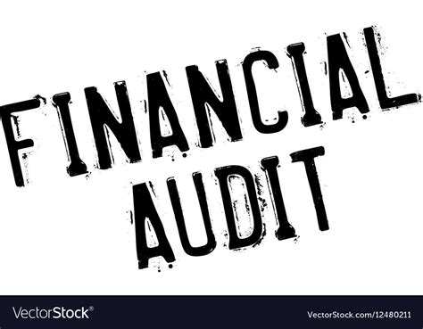 Financial Audit Rubber Stamp Royalty Free Vector Image