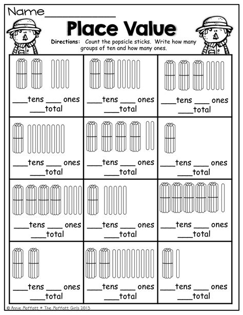 First Grade Place Value Worksheets